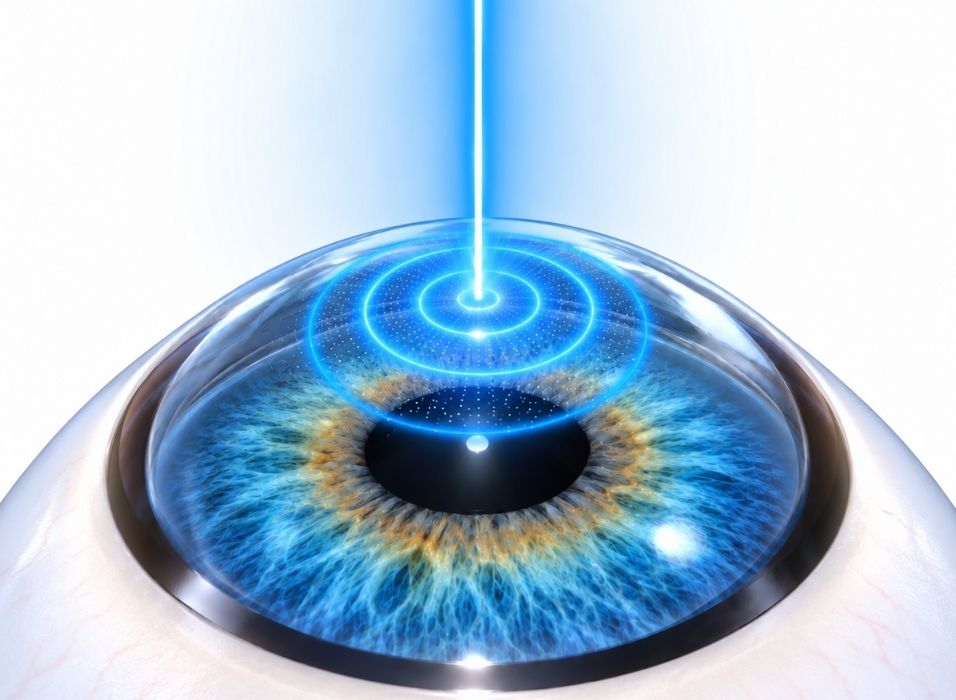 Patient enjoying clear vision after LASIK