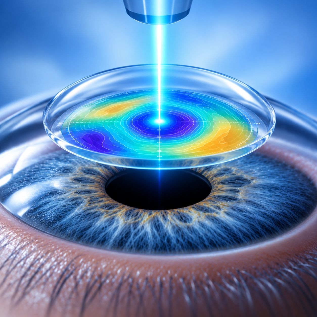 Corneal topography used for Epi Contoura LASIK