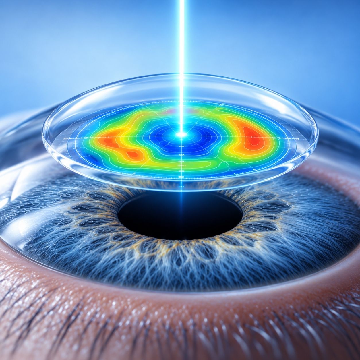 Corneal mapping for Epi Contoura LASIK